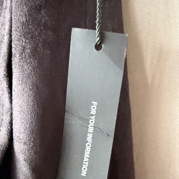 Express sz 4 black faux‎ suede skirt NWT - Picture 6 of 9